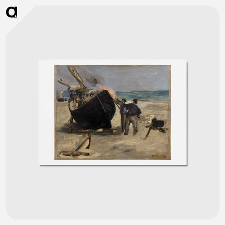 アートポストカード-Tarring the Boat - エドゥアール マネ Postcard.