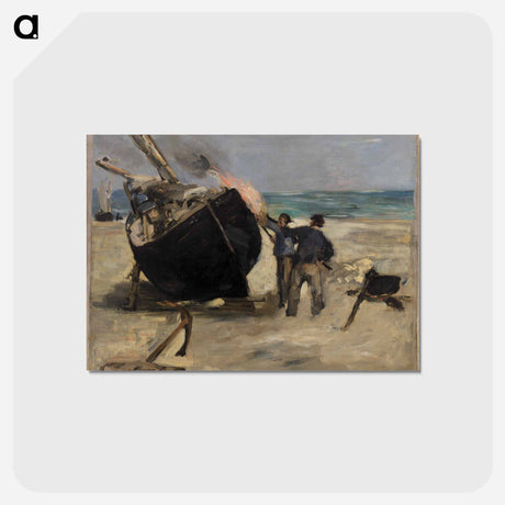 アートポストカード-Tarring the Boat - エドゥアール マネ Postcard.