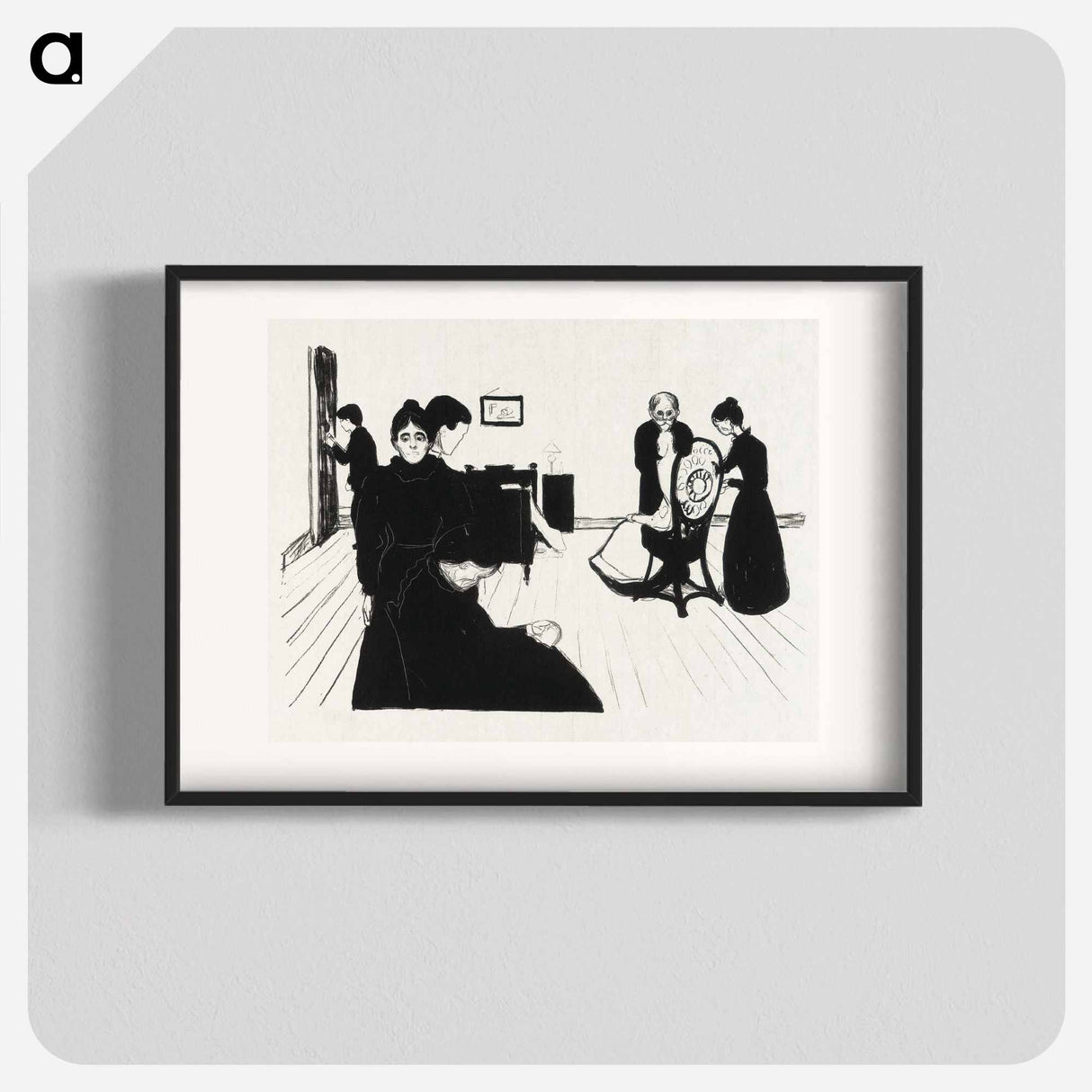 アートポスター-Death in the Sickroom - エドヴァルド ムンク Poster.