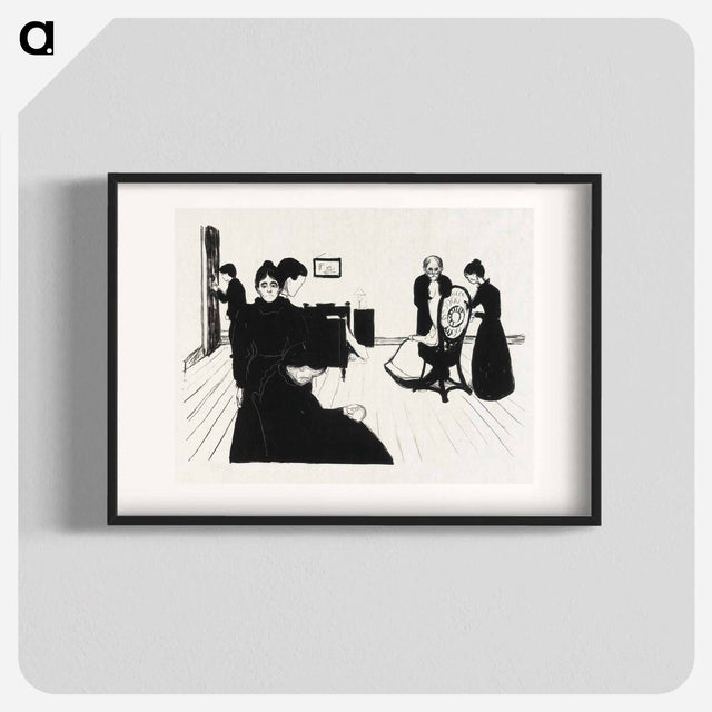 アートポスター-Death in the Sickroom - エドヴァルド ムンク Poster.