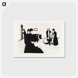 アートポストカード-Death in the Sickroom - エドヴァルド ムンク Postcard.