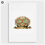 Colorful vintage tunicate illustration - エルンスト ヘッケル Poster.