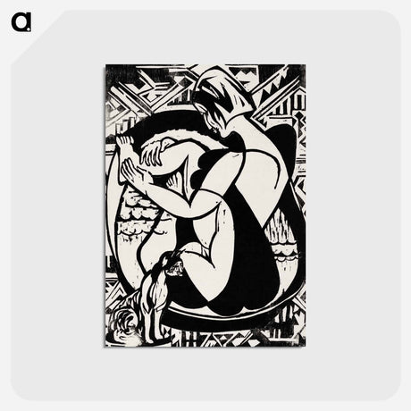 アートポストカード-Woman in the Bathtub - エルンスト ルートヴィヒ キルヒナー Postcard.