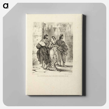 イエロー - ウジェーヌ ドラクロワ Canvas.