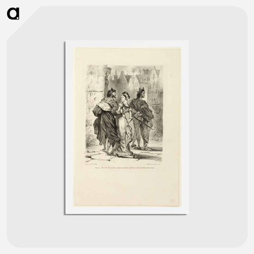 イエロー - ウジェーヌ ドラクロワ Postcard.