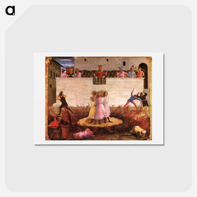 アートポストカード-Saint Cosmas and Saint Damian Condamned - フラ アンジェリコ Postcard.