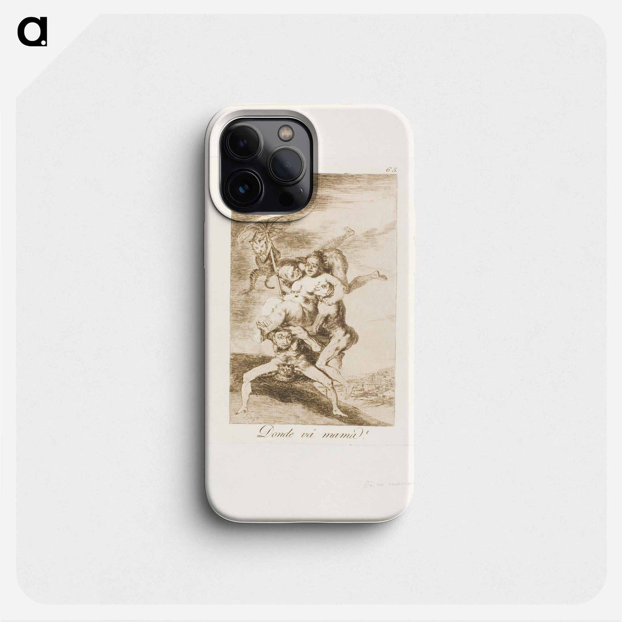 Where is Mother Going? - Francisco de Goya Phone Case.