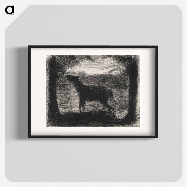 アートポスター-Foal, Le Poulain - ジョルジュ スーラ Poster.