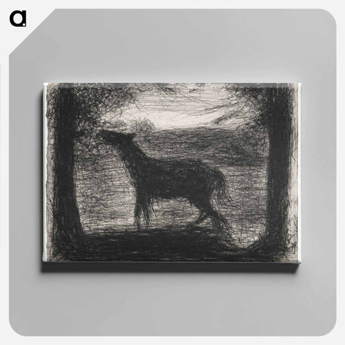 Foal, Le Poulain - Georges Seurat Canvas.