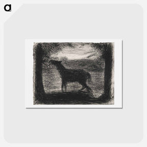 アートポストカード-Foal, Le Poulain - ジョルジュ スーラ Postcard.