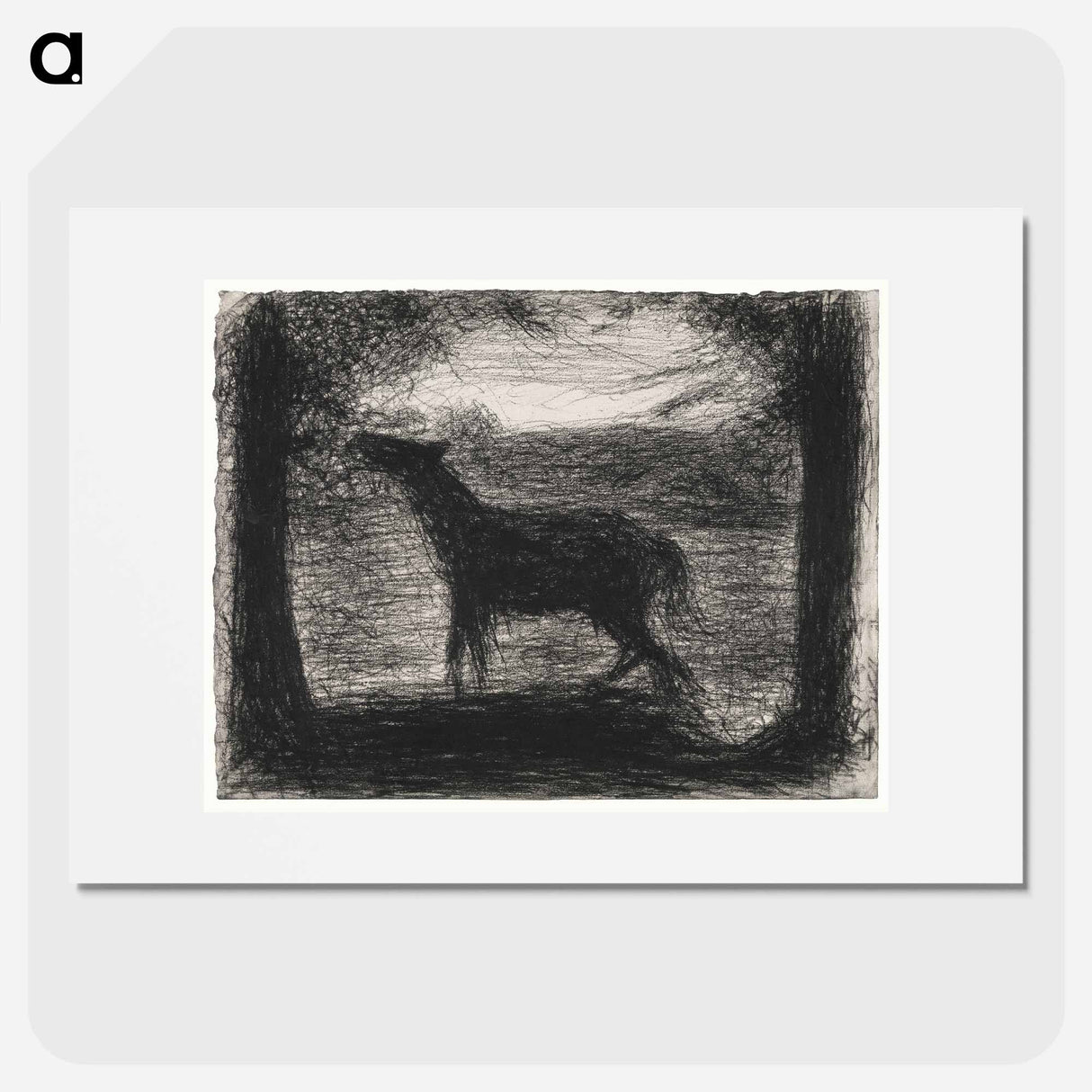 Foal, Le Poulain - Georges Seurat Poster.