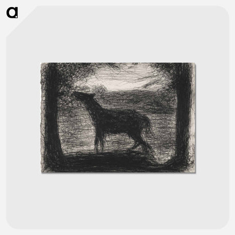 アートポストカード-Foal, Le Poulain - ジョルジュ スーラ Postcard.