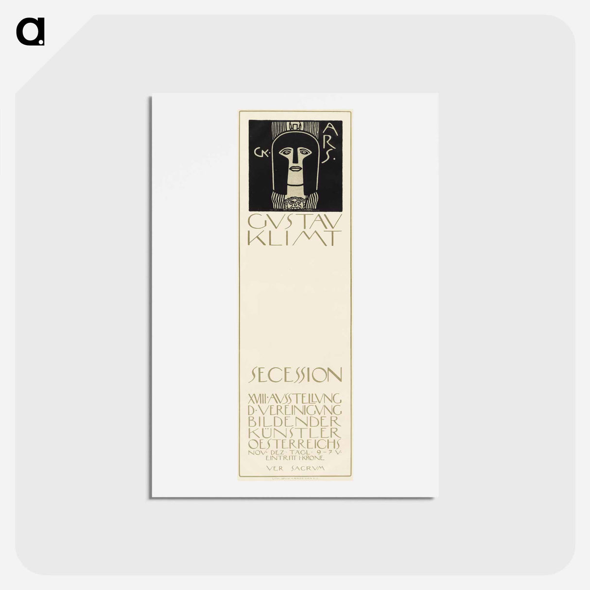 アートポストカード-18th Secession exhibition - グスタフ クリムト Postcard.