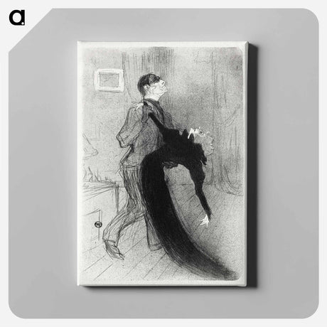 アートパネル-The Fainting Fit - アンリ ド トゥールーズ ロートレック Canvas.