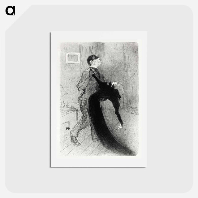アートポストカード-The Fainting Fit - アンリ ド トゥールーズ ロートレック Postcard.