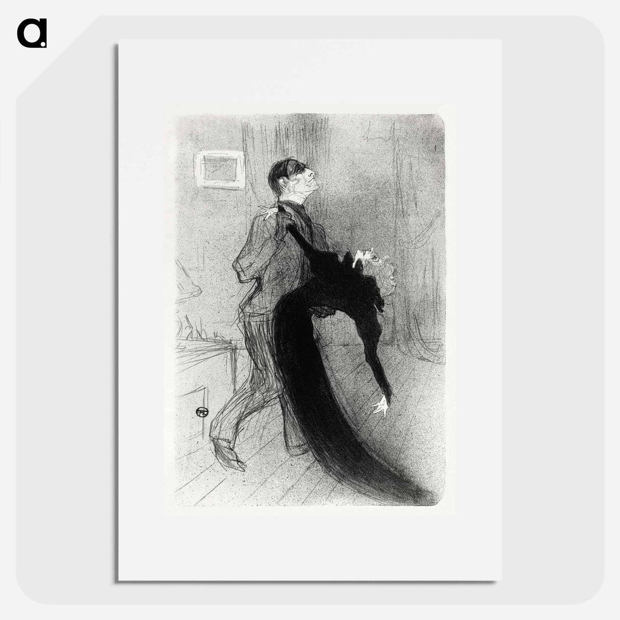 The Fainting Fit - Henri de Toulouse-Lautrec Poster.