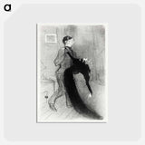 アートポストカード-The Fainting Fit - アンリ ド トゥールーズ ロートレック Postcard.