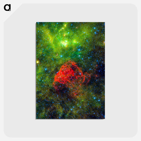 アートポストカード-Puppis A
 - ハッブル画像 Postcard.