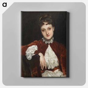 アートパネル-Mrs. Charles Deering (Marion Denison Whipple) - ジョン シンガー サージェント Canvas.