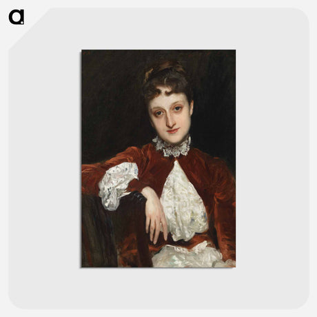 アートポストカード-Mrs. Charles Deering (Marion Denison Whipple) - ジョン シンガー サージェント Postcard.