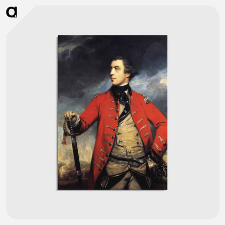 アートポストカード-General John Burgoyne - ジョシュア レノルズ Postcard.