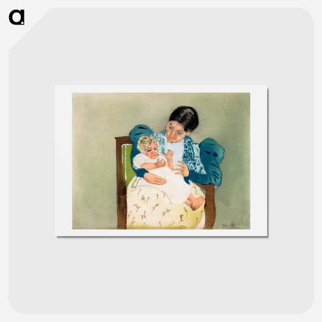 アートポストカード-The Barefooted Child - メアリー カサット Postcard.