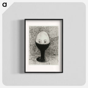 アートポスター-The Egg - オディロン ルドン Poster.
