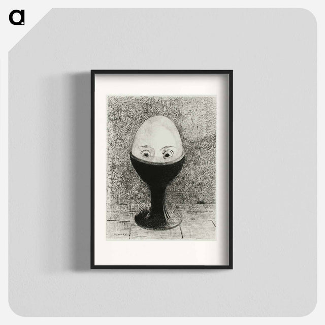 アートポスター-The Egg - オディロン ルドン Poster.