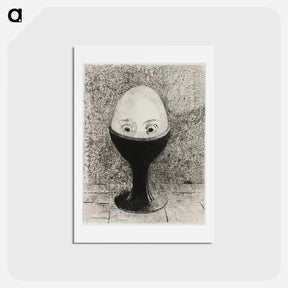 アートポストカード-The Egg - オディロン ルドン Postcard.