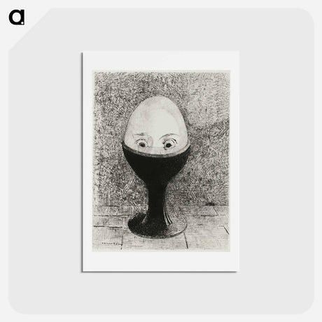 アートポストカード-The Egg - オディロン ルドン Postcard.