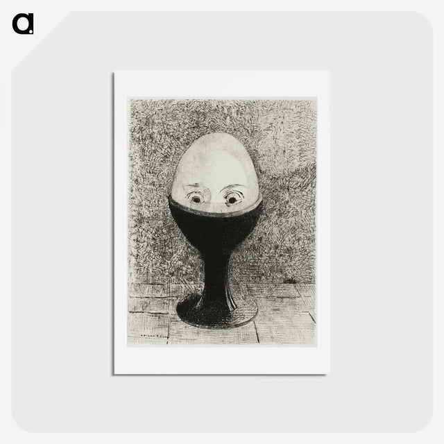 アートポストカード-The Egg - オディロン ルドン Postcard.