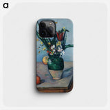 The Vase of Tulips - Paul Cezanne Phone Case.