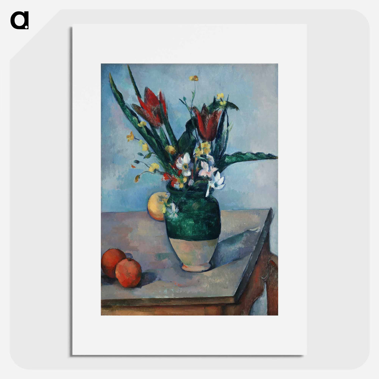 The Vase of Tulips - Paul Cezanne Poster.