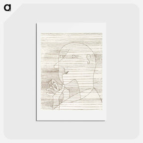 アートポストカード-Old Man Counting on his Fingers
 - パウル クレー Postcard.