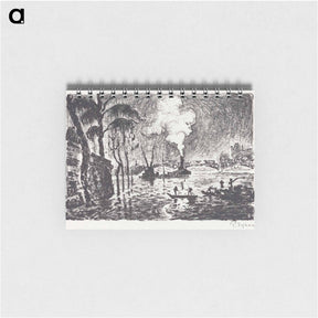 アートメモ帳-The Flooded Seine - ポール シニャック Memo.