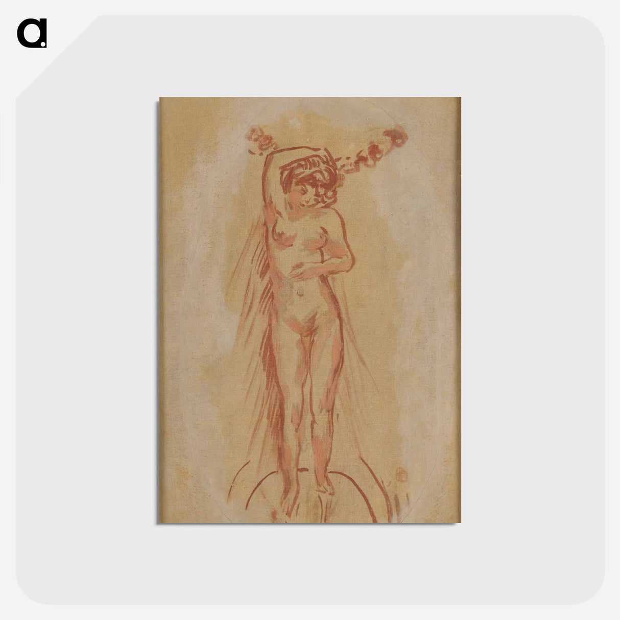 アートポストカード-Frontal Nude
 - ピエール ボナール Postcard.