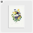 アートポストカード-Pansy bouquet - ピエール ジョゼフ ルドゥーテ Postcard.