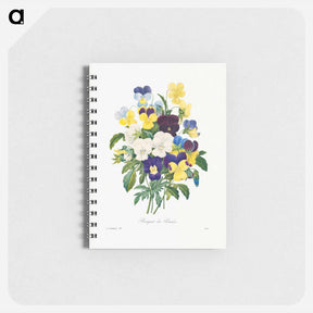 アートメモ帳-Pansy bouquet - ピエール ジョゼフ ルドゥーテ Memo.