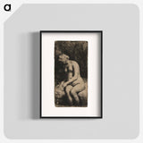 アートポスター-Seated Nude Heavy-Set Woman - レンブラント ファン レイン Poster.