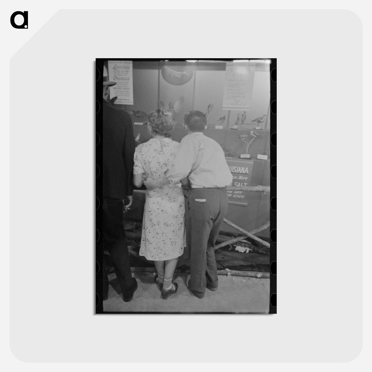 アートポストカード-Loving Couple at the State Fair
 - ラッセル リー Postcard.