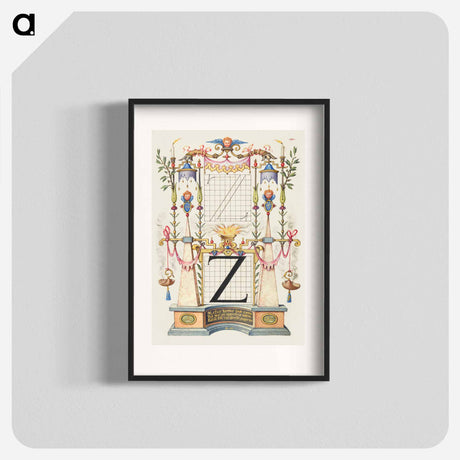 アートポスター-Guide for Constructing the Letter Z from Mira Calligraphiae Monumenta
 - 書道のお手本 Poster.