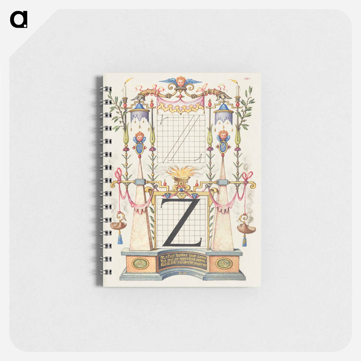 アートメモ帳-Guide for Constructing the Letter Z from Mira Calligraphiae Monumenta
 - 書道のお手本 Memo.