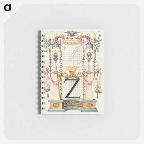 アートメモ帳-Guide for Constructing the Letter Z from Mira Calligraphiae Monumenta
 - 書道のお手本 Memo.
