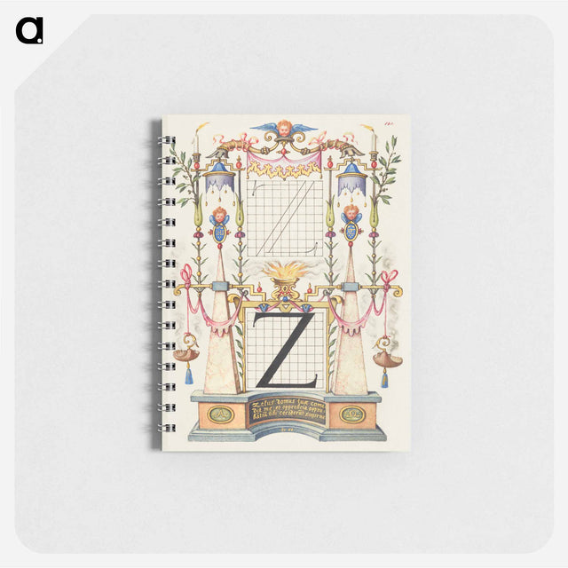 アートメモ帳-Guide for Constructing the Letter Z from Mira Calligraphiae Monumenta
 - 書道のお手本 Memo.