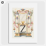 アートポスター-Guide for Constructing the Letter Z from Mira Calligraphiae Monumenta
 - 書道のお手本 Poster.