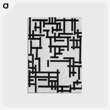 アートポストカード-Composition XIII (Woman in studio) - テオ ファン ドゥースブルフ Postcard.