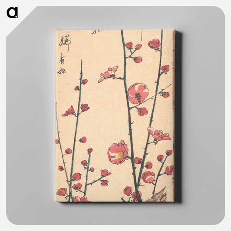 アートパネル-Red Blossom Plum
 - 歌川 広重 Canvas.