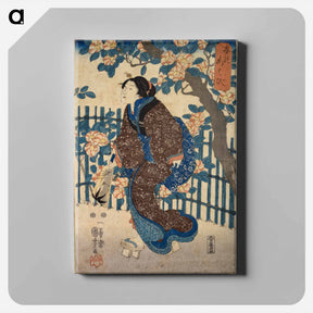 アートパネル-Games of spring - 歌川 国芳 Canvas.