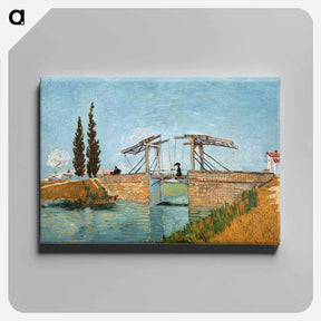 アートパネル-Langlois Bridge at Arles - フィンセント ファン ゴッホ Canvas.