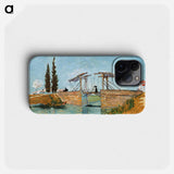 Langlois Bridge at Arles - フィンセント ファン ゴッホ Phone Case.